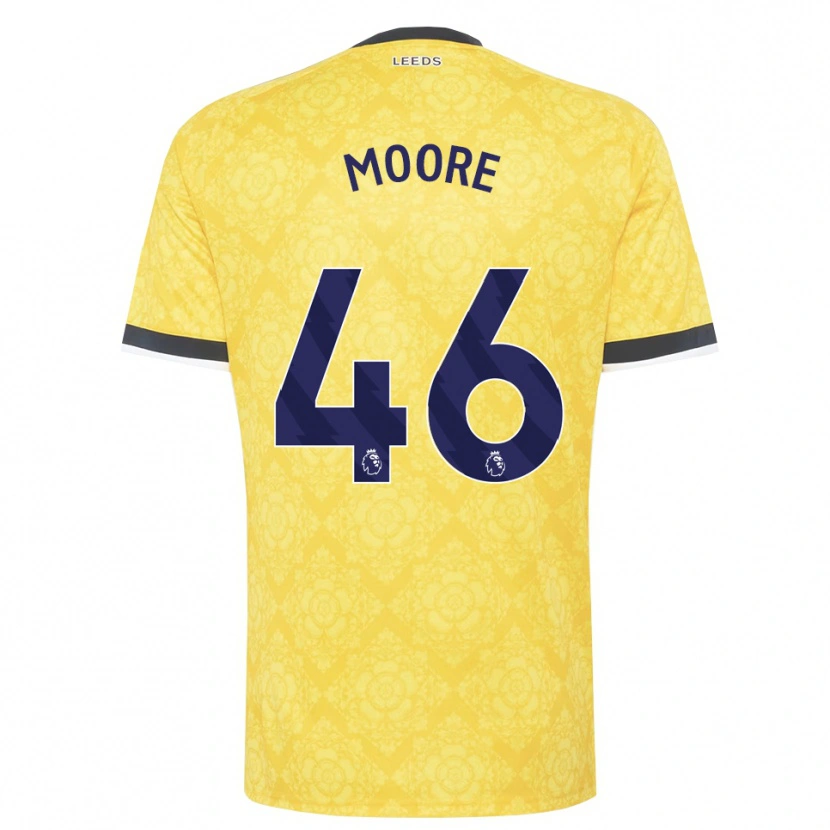 Danxen Dames Kris Moore #46 Geel Wit Zwart Uitshirt Uittenue 2026/27 T-Shirt België