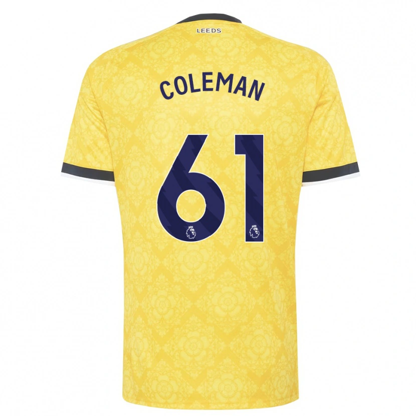 Danxen Dames Cian Coleman #61 Geel Wit Zwart Uitshirt Uittenue 2026/27 T-Shirt België