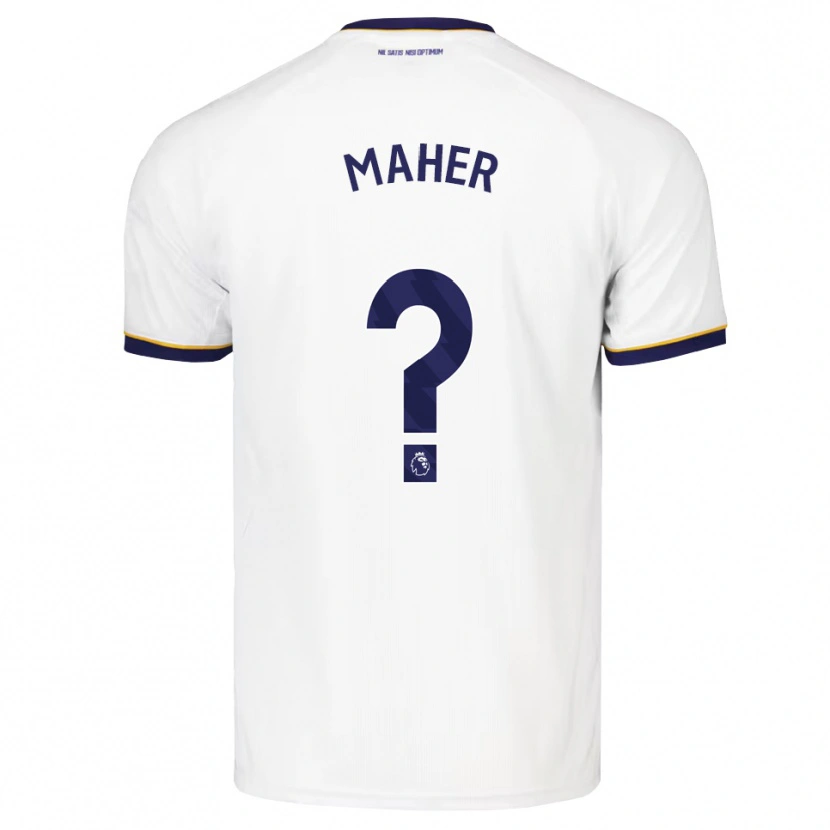 Danxen Dames Daniel Maher #0 Middernachtblauw Wit Geel Uitshirt Uittenue 2026/27 T-Shirt België