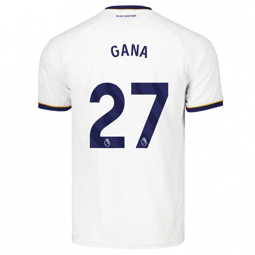 Danxen Dames Idrissa Gueye #27 Middernachtblauw Wit Geel Uitshirt Uittenue 2026/27 T-Shirt België