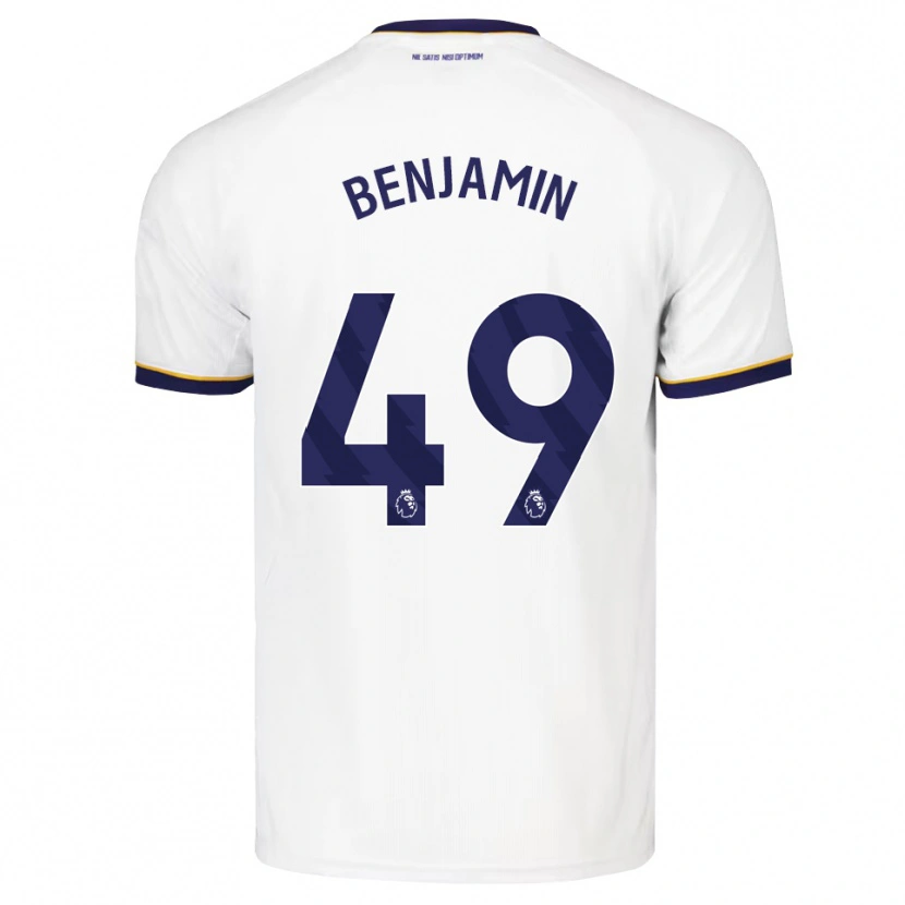 Danxen Dames Omari Benjamin #49 Middernachtblauw Wit Geel Uitshirt Uittenue 2026/27 T-Shirt België