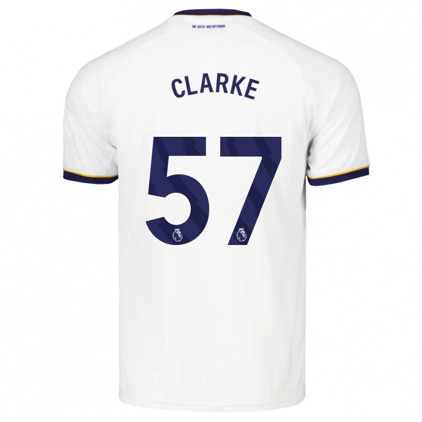 Danxen Dames Justin Clarke #57 Middernachtblauw Wit Geel Uitshirt Uittenue 2026/27 T-Shirt België