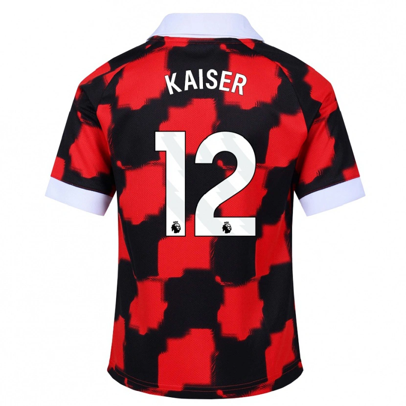 Danxen Dames Dino Kaiser #12 Rood Wit Zwart Uitshirt Uittenue 2026/27 T-Shirt België