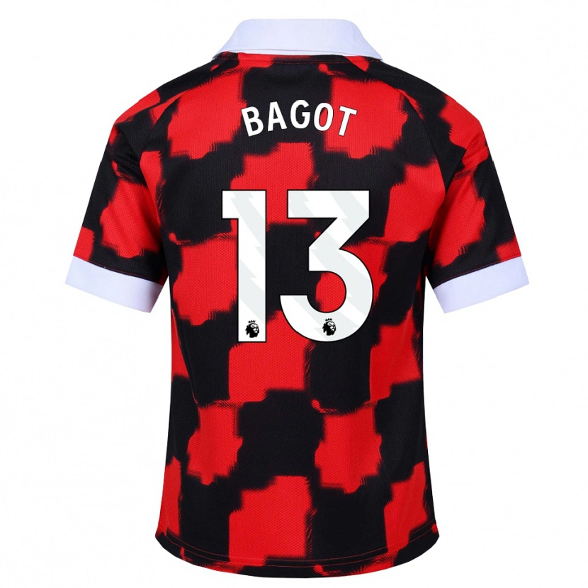 Danxen Dames Matthew Bagot #13 Rood Wit Zwart Uitshirt Uittenue 2026/27 T-Shirt België