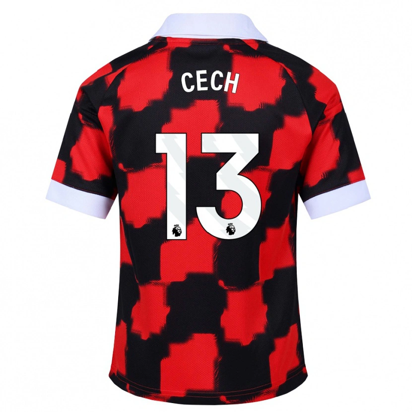 Danxen Dames Damian Cech #13 Rood Wit Zwart Uitshirt Uittenue 2026/27 T-Shirt België