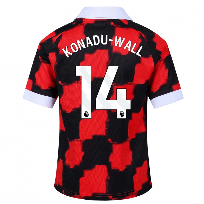 Danxen Dames Lewis Konadu-Wall #14 Rood Wit Zwart Uitshirt Uittenue 2026/27 T-Shirt België