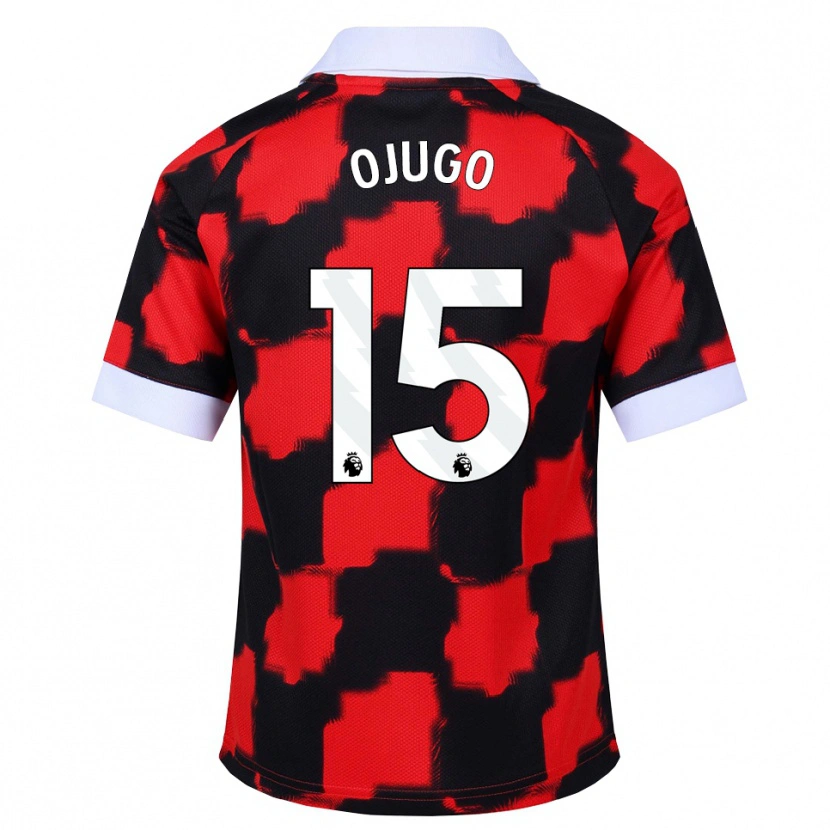 Danxen Dames Tyrell Ojugo #15 Rood Wit Zwart Uitshirt Uittenue 2026/27 T-Shirt België