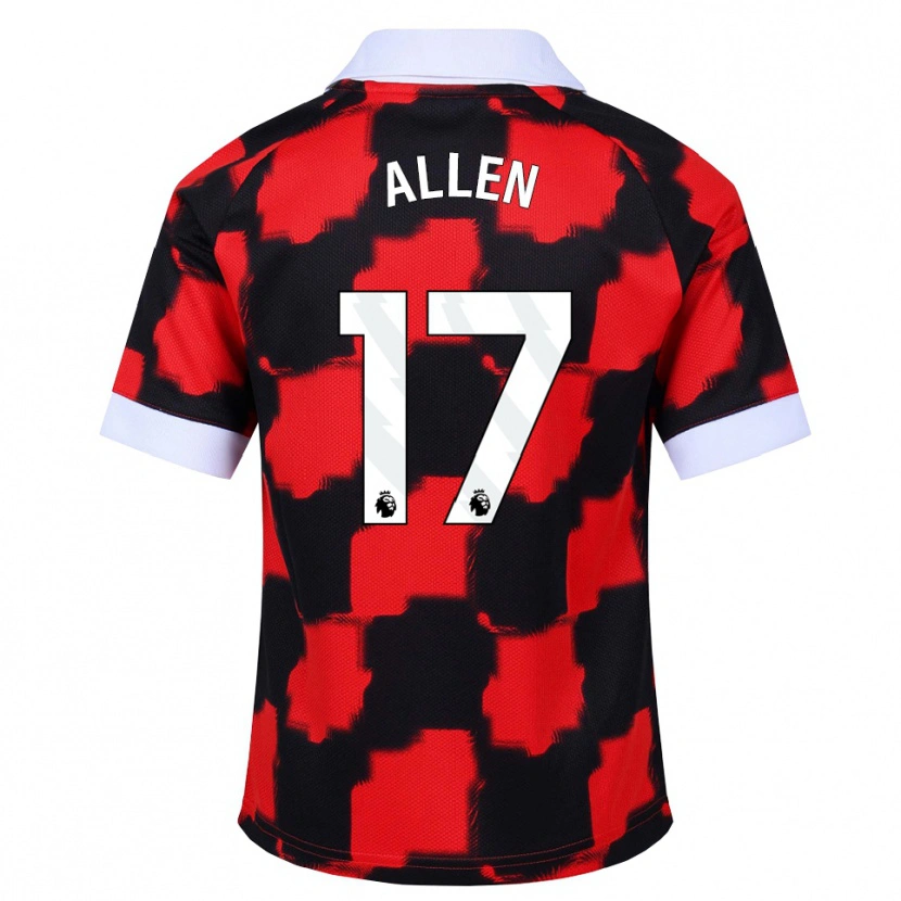 Danxen Dames Isaiah Allen #17 Rood Wit Zwart Uitshirt Uittenue 2026/27 T-Shirt België