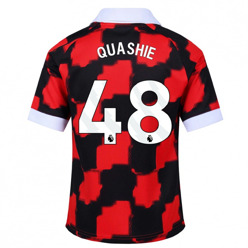 Danxen Dames Jayden Quashie #48 Rood Wit Zwart Uitshirt Uittenue 2026/27 T-Shirt België