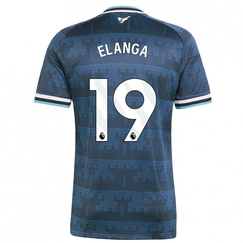 Danxen Dames Anthony Elanga #19 Geel Zwart Blauw Uitshirt Uittenue 2026/27 T-Shirt België