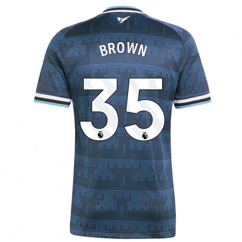 Danxen Dames Will Brown #35 Geel Zwart Blauw Uitshirt Uittenue 2026/27 T-Shirt België