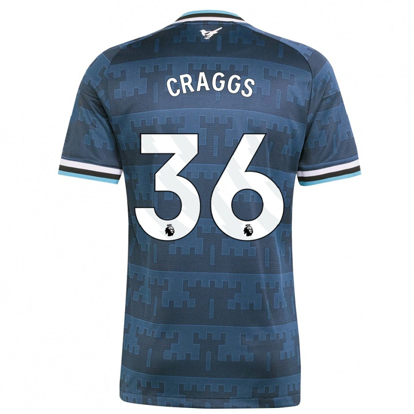Danxen Dames Luke Craggs #36 Geel Zwart Blauw Uitshirt Uittenue 2026/27 T-Shirt België