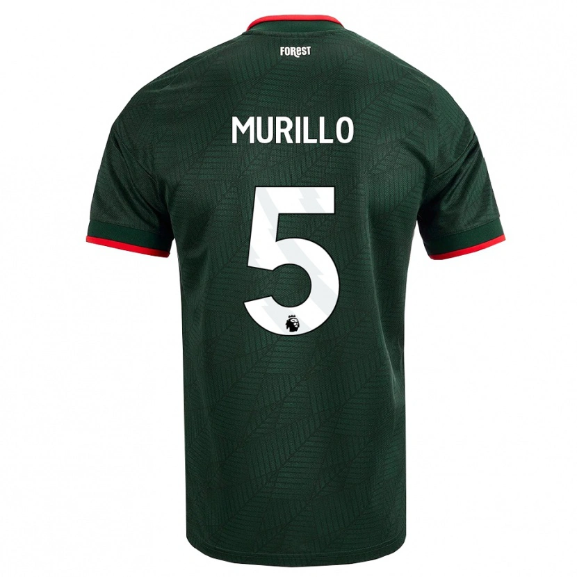 Danxen Dames Murillo Santiago Costa Dos Santos #5 Donkergroen Rood Uitshirt Uittenue 2026/27 T-Shirt België
