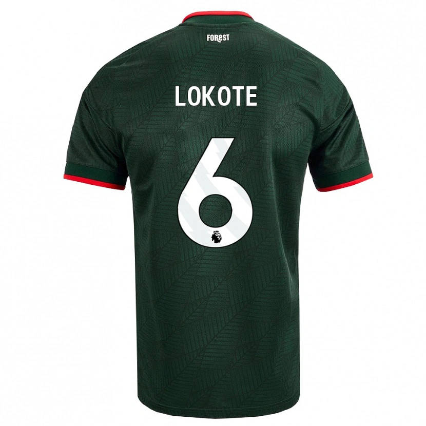 Danxen Dames Eleazar Lokote #6 Donkergroen Rood Uitshirt Uittenue 2026/27 T-Shirt België