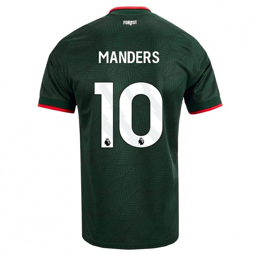 Danxen Dames Holly Manders #10 Donkergroen Rood Uitshirt Uittenue 2026/27 T-Shirt België