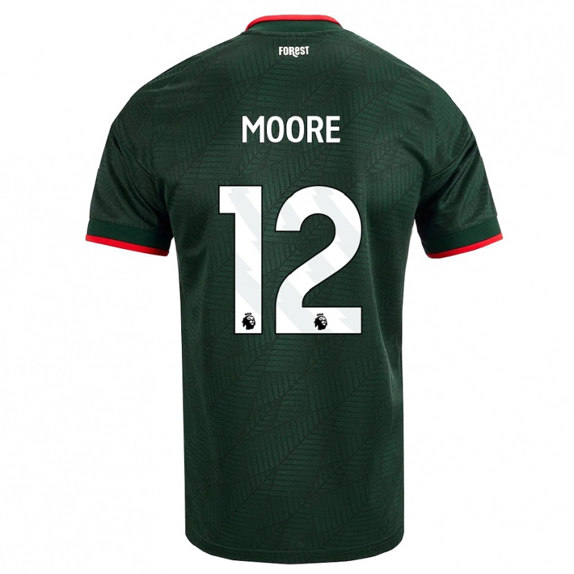 Danxen Dames Daniel Moore #12 Donkergroen Rood Uitshirt Uittenue 2026/27 T-Shirt België