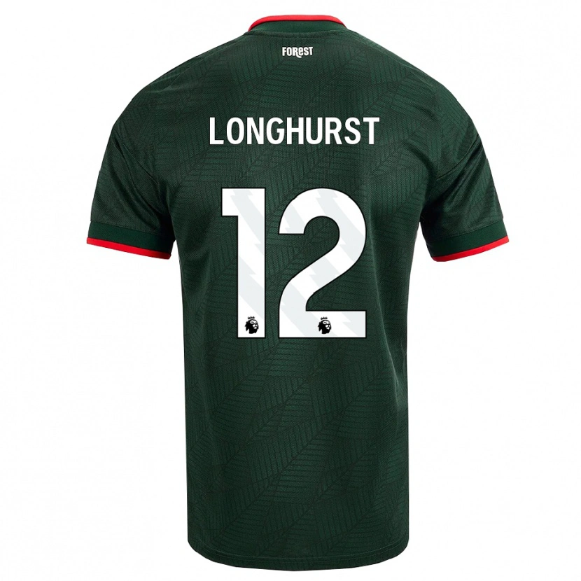 Danxen Dames Kate Longhurst #12 Donkergroen Rood Uitshirt Uittenue 2026/27 T-Shirt België