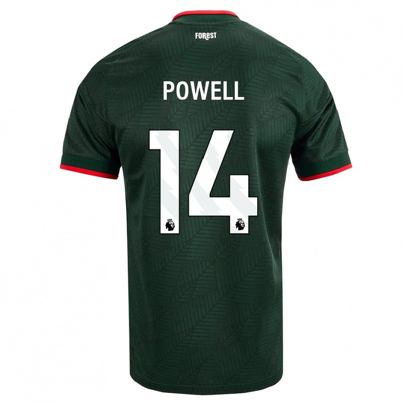 Danxen Dames Jayden Powell #14 Donkergroen Rood Uitshirt Uittenue 2026/27 T-Shirt België