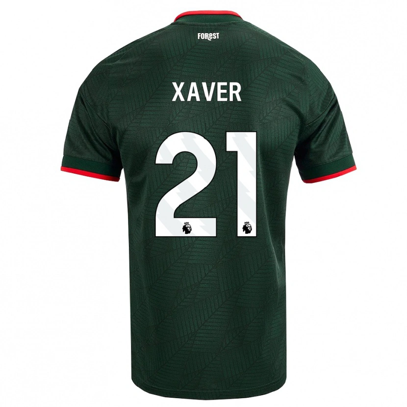 Danxen Dames Xaver Schlager #21 Donkergroen Rood Uitshirt Uittenue 2026/27 T-Shirt België