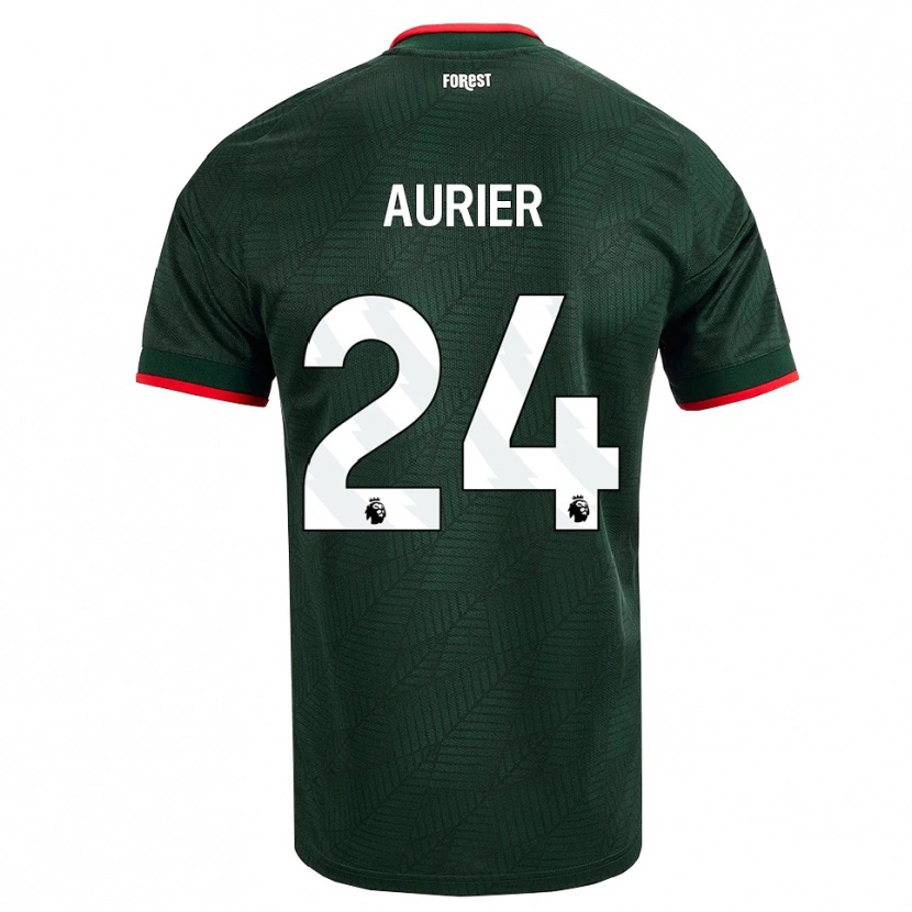 Danxen Dames Serge Aurier #24 Donkergroen Rood Uitshirt Uittenue 2026/27 T-Shirt België