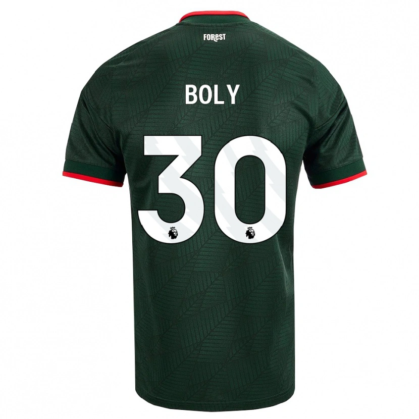 Danxen Dames Willy Boly #30 Donkergroen Rood Uitshirt Uittenue 2026/27 T-Shirt België