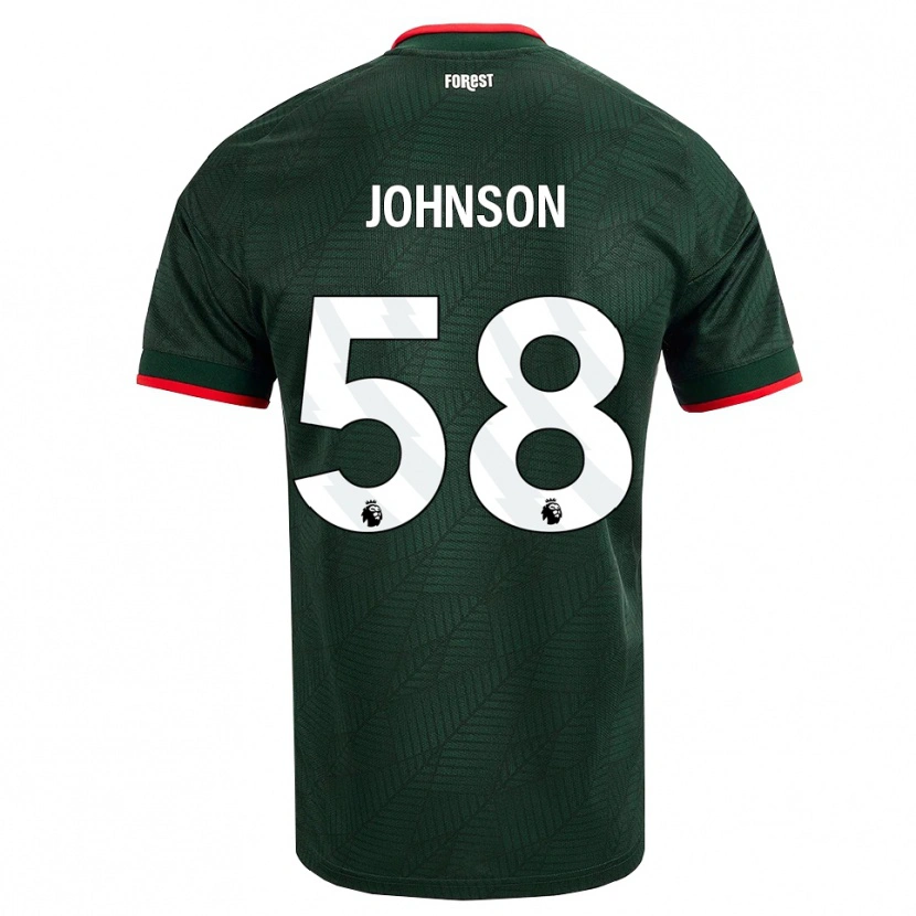 Danxen Dames Pharrell Johnson #58 Donkergroen Rood Uitshirt Uittenue 2026/27 T-Shirt België