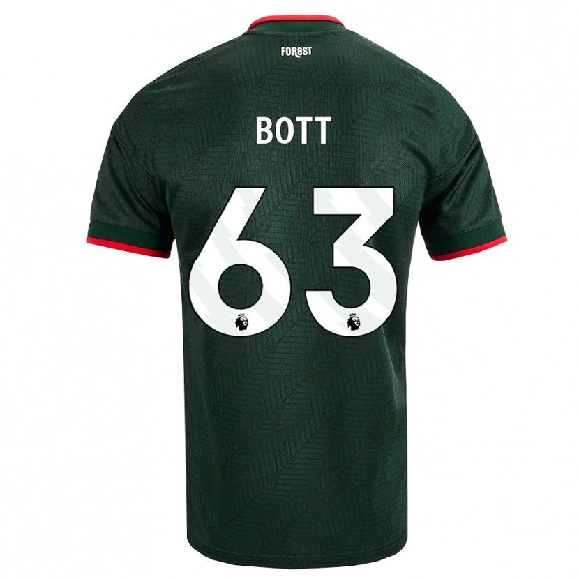 Danxen Dames Aaron Bott #63 Donkergroen Rood Uitshirt Uittenue 2026/27 T-Shirt België