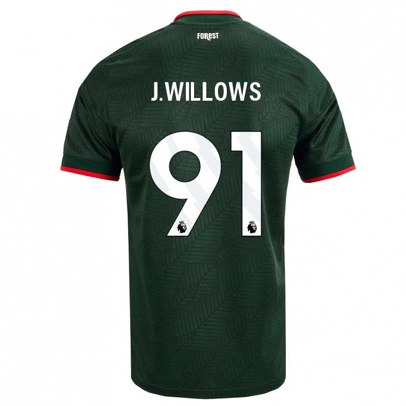 Danxen Dames Jordan Willows #91 Donkergroen Rood Uitshirt Uittenue 2026/27 T-Shirt België