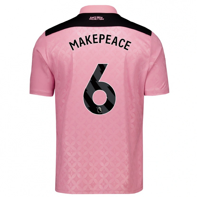 Danxen Dames Joe Makepeace #6 Lichtroze Zwart Uitshirt Uittenue 2026/27 T-Shirt België