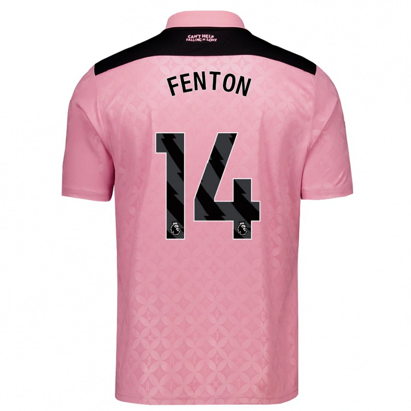 Danxen Dames Natasha Fenton #14 Lichtroze Zwart Uitshirt Uittenue 2026/27 T-Shirt België