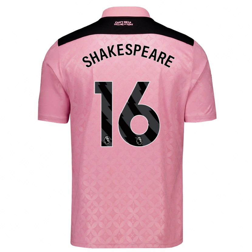 Danxen Dames Caleb Shakespeare #16 Lichtroze Zwart Uitshirt Uittenue 2026/27 T-Shirt België