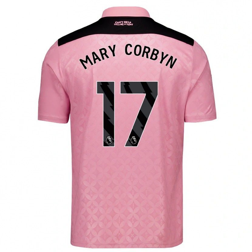 Danxen Dames Mary Corbyn #17 Lichtroze Zwart Uitshirt Uittenue 2026/27 T-Shirt België