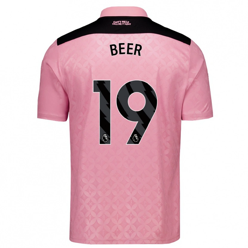 Danxen Dames Megan Beer #19 Lichtroze Zwart Uitshirt Uittenue 2026/27 T-Shirt België