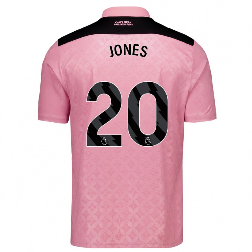 Danxen Dames Ellen Jones #20 Lichtroze Zwart Uitshirt Uittenue 2026/27 T-Shirt België