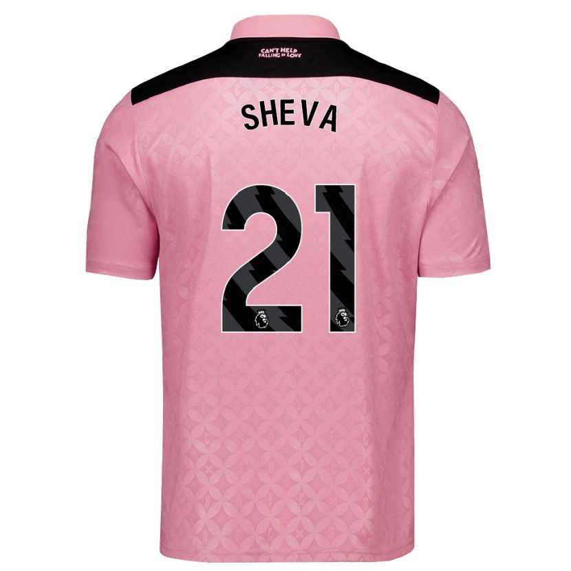 Danxen Dames Marissa Sheva #21 Lichtroze Zwart Uitshirt Uittenue 2026/27 T-Shirt België