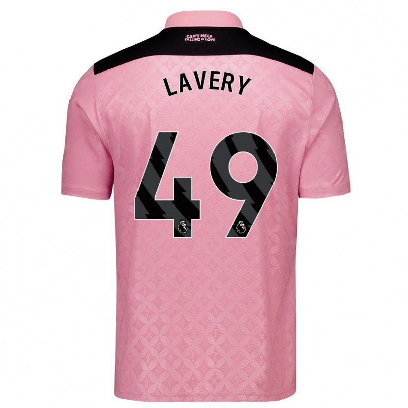 Danxen Dames Thomas Lavery #49 Lichtroze Zwart Uitshirt Uittenue 2026/27 T-Shirt België