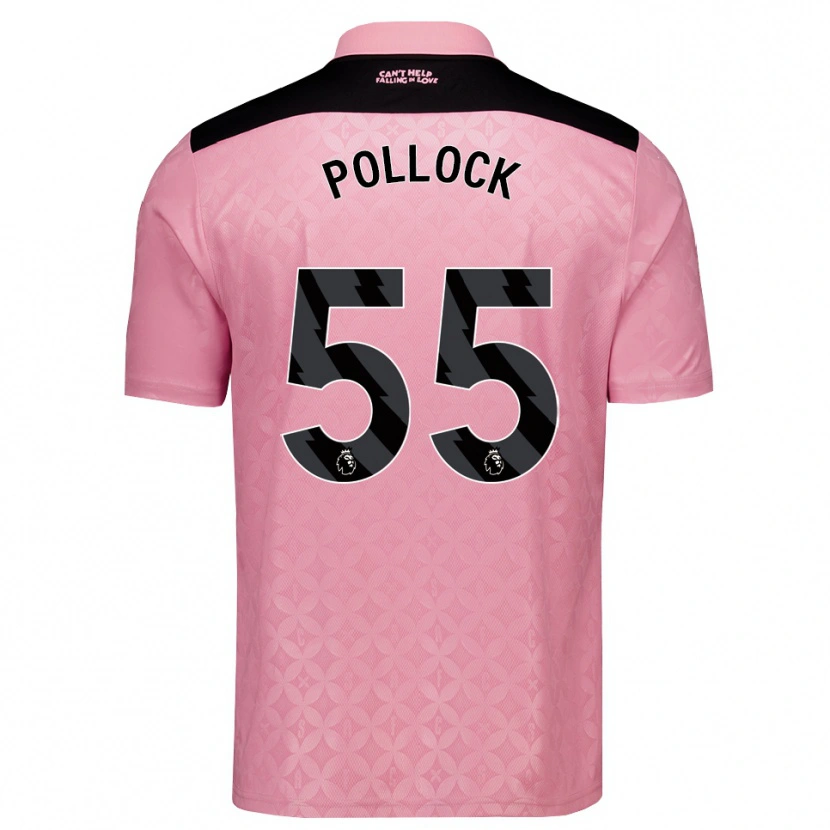 Danxen Dames Alfie Pollock #55 Lichtroze Zwart Uitshirt Uittenue 2026/27 T-Shirt België