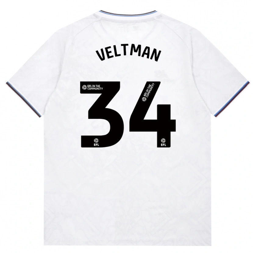 Danxen Dames Joël Veltman #34 Bordeaux Wit Uitshirt Uittenue 2026/27 T-Shirt België