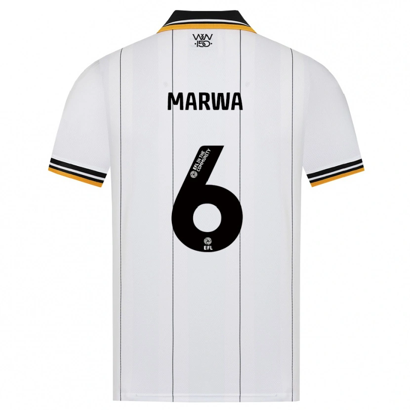 Danxen Dames Bjørn Marwa #6 Oranje Wit Zwart Uitshirt Uittenue 2026/27 T-Shirt België