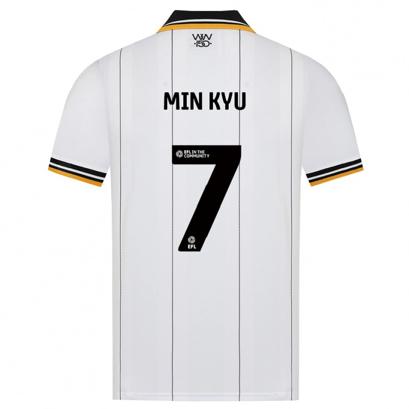 Danxen Dames Min-Kyu Ji #7 Oranje Wit Zwart Uitshirt Uittenue 2026/27 T-Shirt België