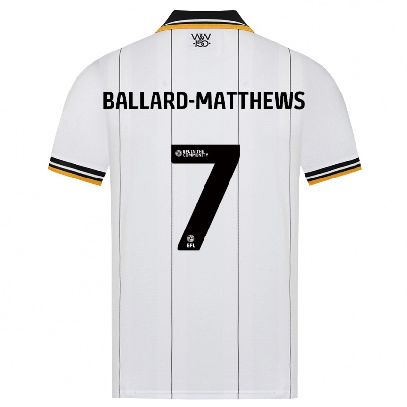 Danxen Dames Emilio Ballard-Matthews #7 Oranje Wit Zwart Uitshirt Uittenue 2026/27 T-Shirt België