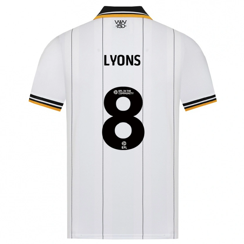 Danxen Dames Connor Lyons #8 Oranje Wit Zwart Uitshirt Uittenue 2026/27 T-Shirt België