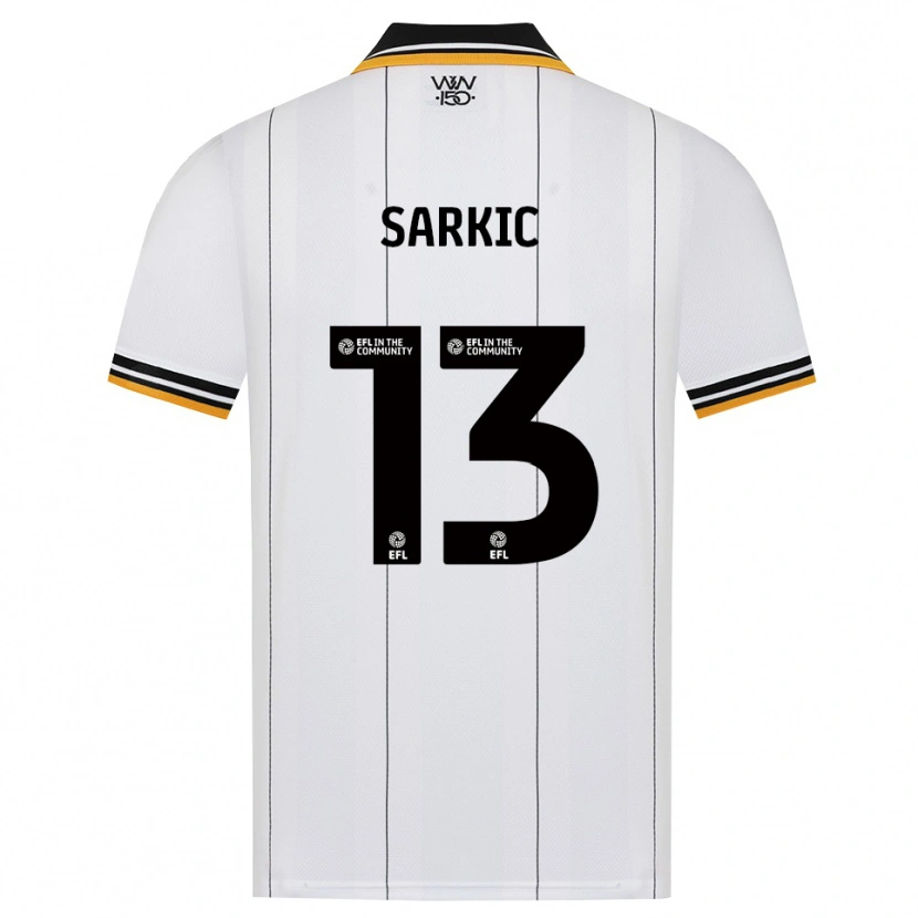 Danxen Dames Matija Sarkic #13 Oranje Wit Zwart Uitshirt Uittenue 2026/27 T-Shirt België