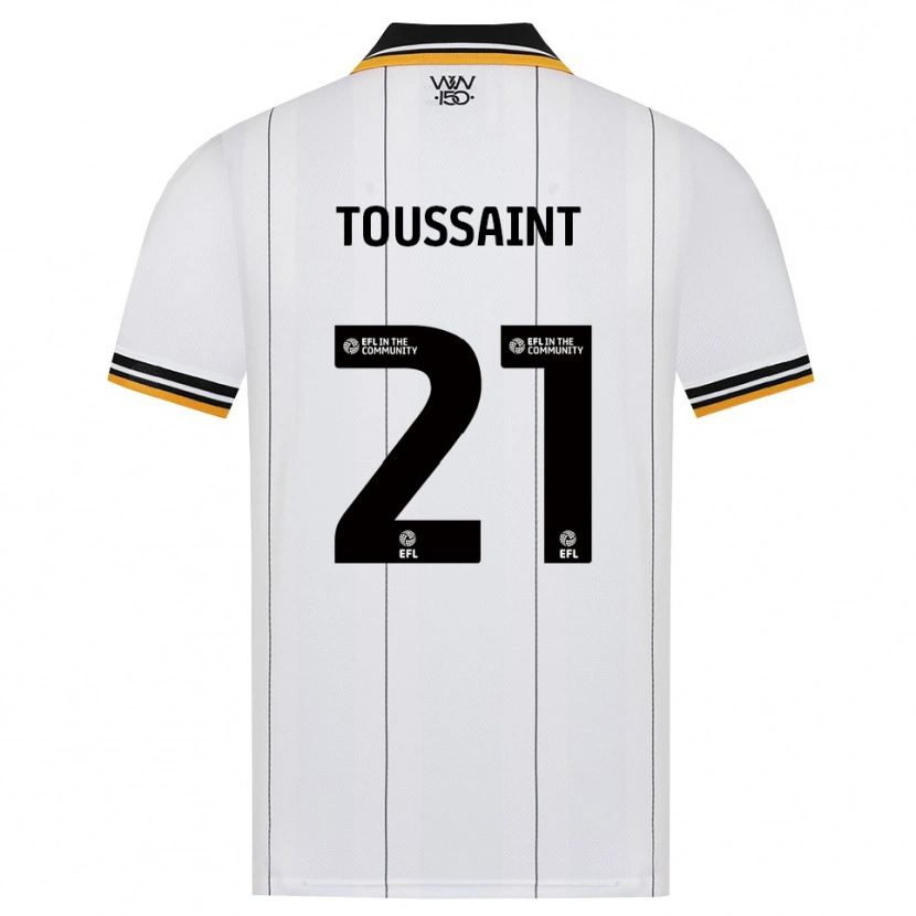 Danxen Dames Destiney Toussaint #21 Oranje Wit Zwart Uitshirt Uittenue 2026/27 T-Shirt België