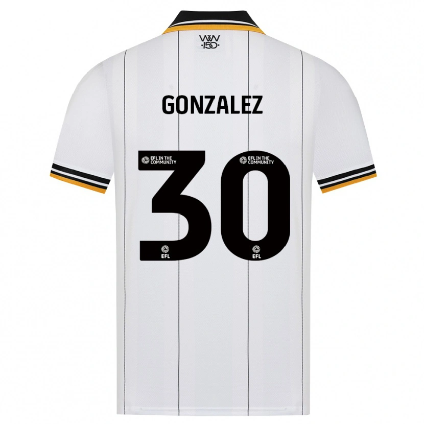 Danxen Dames Enso González #30 Oranje Wit Zwart Uitshirt Uittenue 2026/27 T-Shirt België