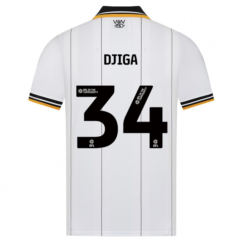 Danxen Dames Nasser Djiga #34 Oranje Wit Zwart Uitshirt Uittenue 2026/27 T-Shirt België