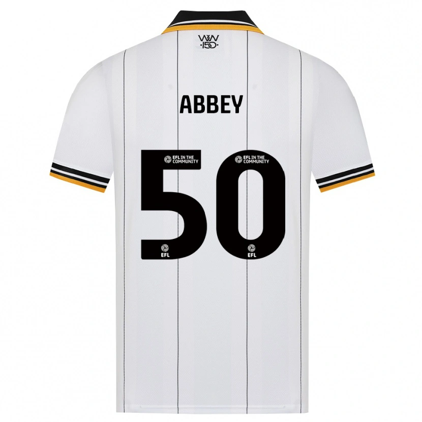 Danxen Dames Jerome Abbey #50 Oranje Wit Zwart Uitshirt Uittenue 2026/27 T-Shirt België