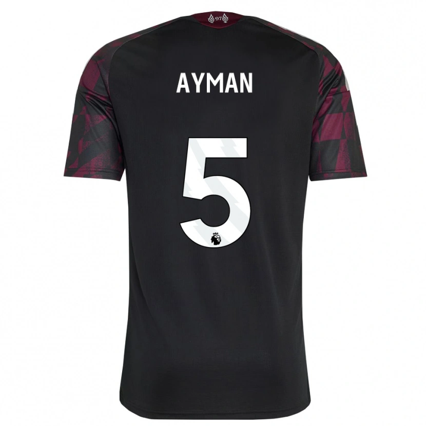 Danxen Dames Alvin Ayman #5 Zwart Wit Paars Thuisshirt Derde Tenue 2026/27 T-Shirt België