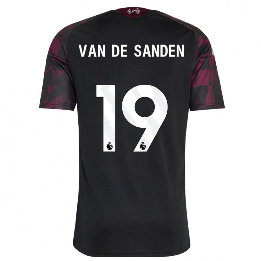 Danxen Dames Shanice Van De Sanden #19 Zwart Wit Paars Thuisshirt Derde Tenue 2026/27 T-Shirt België