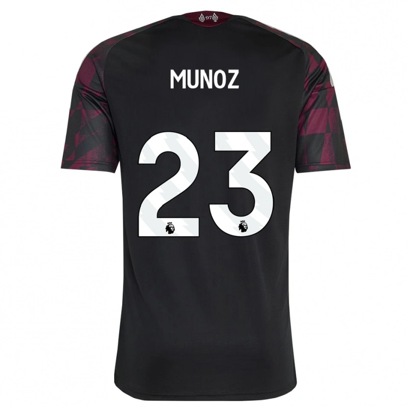 Danxen Dames Víctor Muñoz #23 Zwart Wit Paars Thuisshirt Derde Tenue 2026/27 T-Shirt België